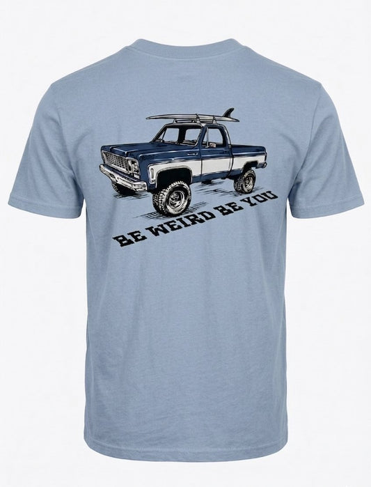 Surf Truck T-shirt Weirdo4Life Dusty Blue S