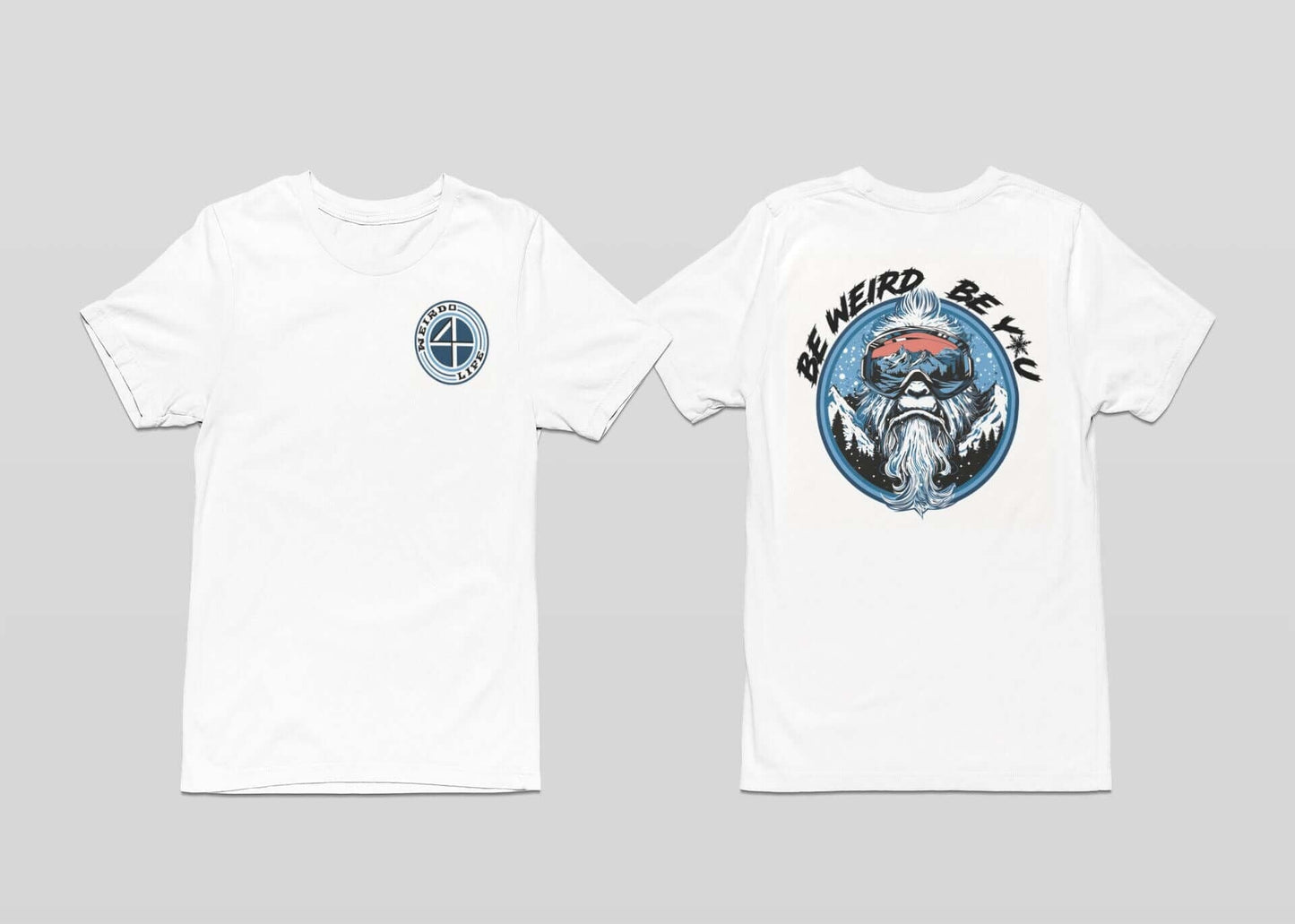 Abominable Snowboarding T-shirt - Weirdo 4 Life T-Shirt Weirdo4Life Small White