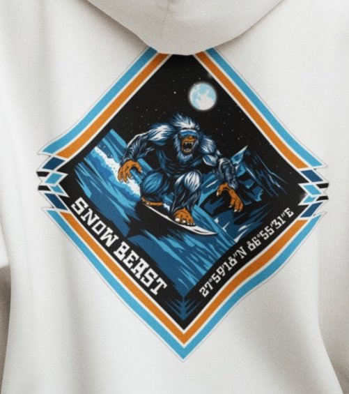 Everest Snowboarding Yeti Hoodie Hoodie Weirdo4Life