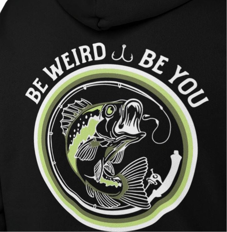Bass Fishing Hoodie Hoodie Weirdo4Life 