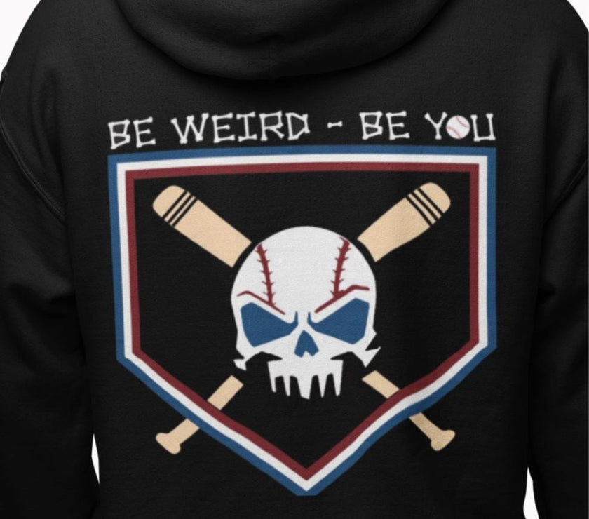 Baseball Hoodie Hoodie Weirdo4Life 