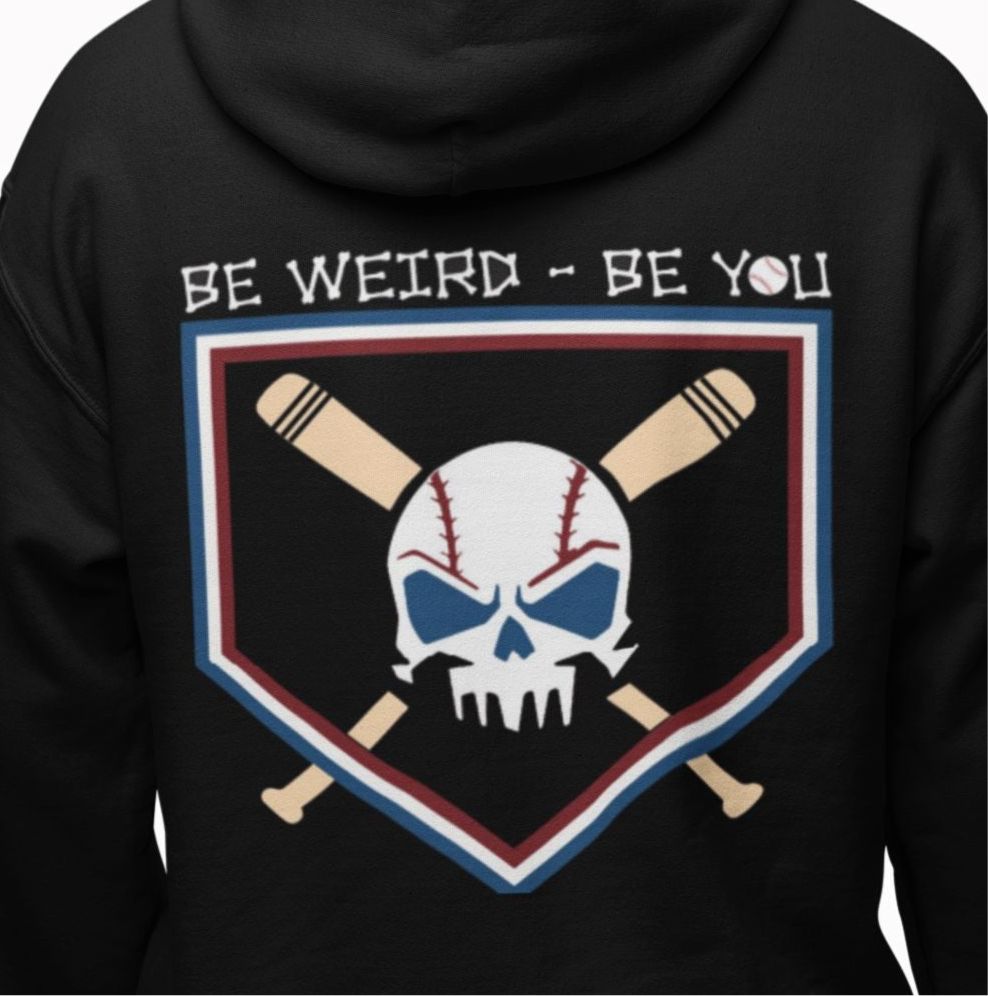 Baseball Hoodie Hoodie Weirdo4Life 