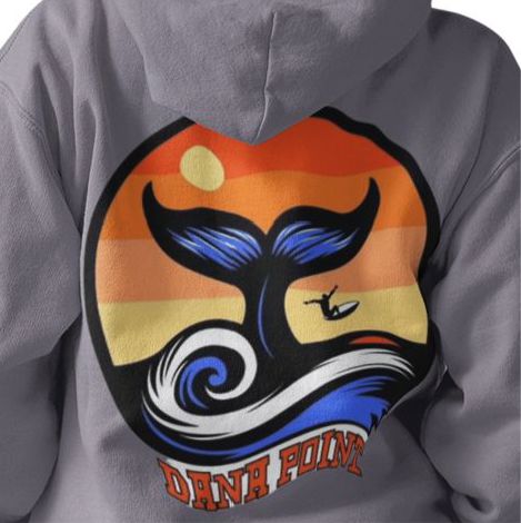 Whale Fin - Dana Point Hoodie Hoodie Weirdo4Life 