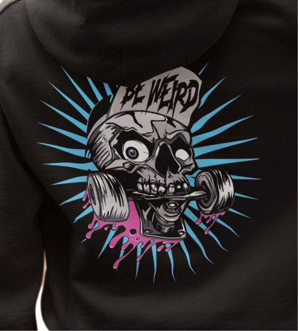 Skateboarding Skull Hoodie