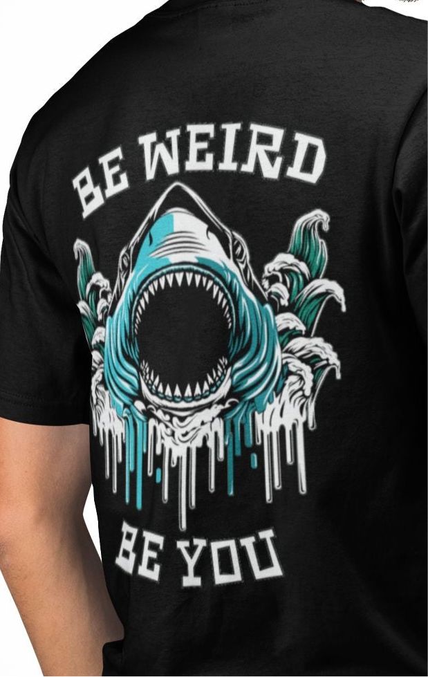 Great White Shark - Surfing T-shirt T-Shirt Weirdo4Life 