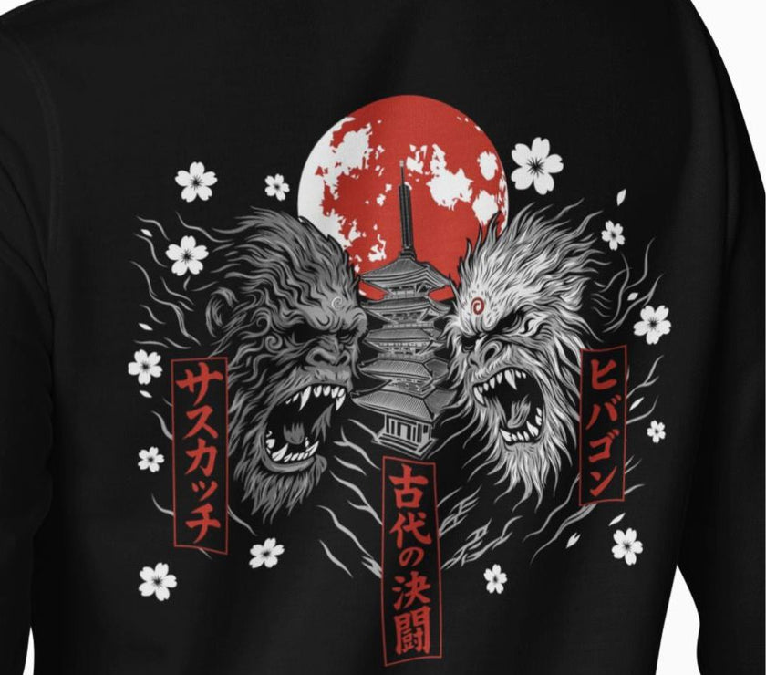 Bigfoot Hibogan Duel Hoodie Hoodie Weirdo4Life 