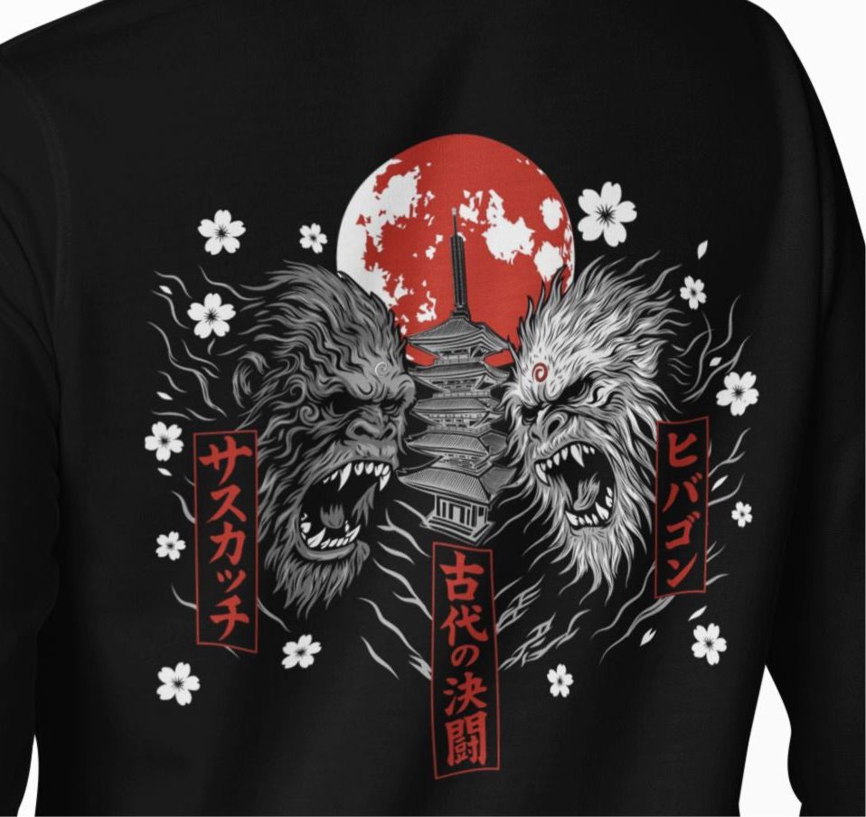 Bigfoot Hibogan Duel Hoodie Hoodie Weirdo4Life 