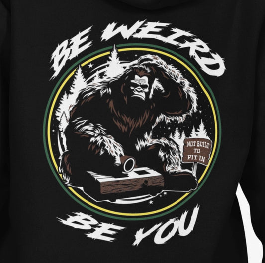Bigfoot - Fit In Hoodie Hoodie Weirdo4Life 