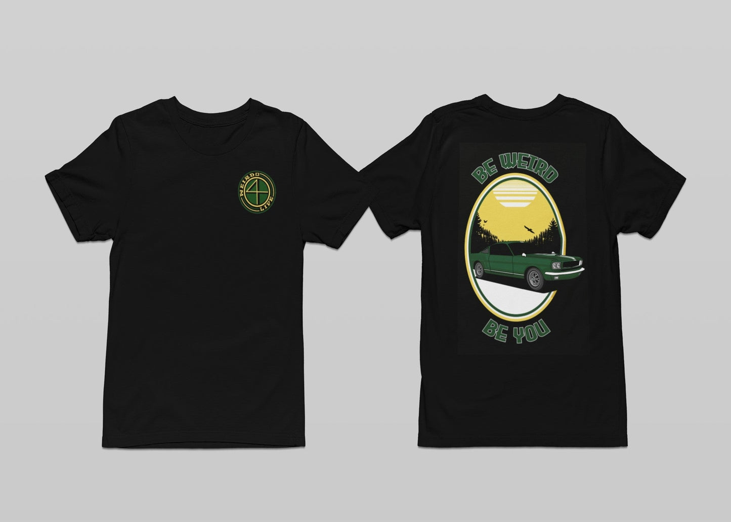 Classic Mustang T-shirt - Weirdo 4 Life T-Shirt Weirdo4Life 