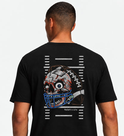 Football Skull T-shirt T-Shirt Weirdo4Life 