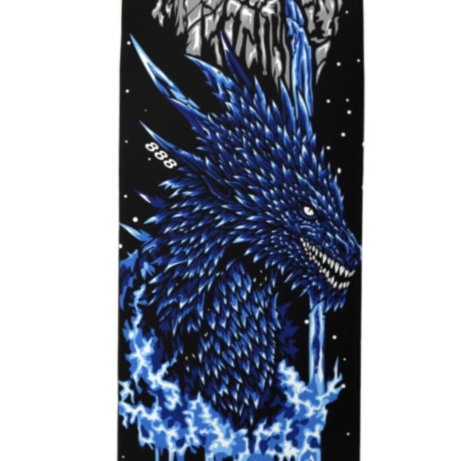 “Blue Dragon” Skateboard by 888 Weirdo4Life 