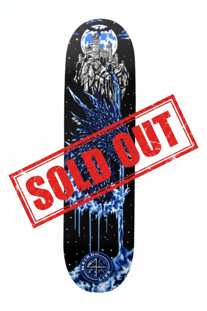 “Blue Dragon” Skateboard by 888 Weirdo4Life 
