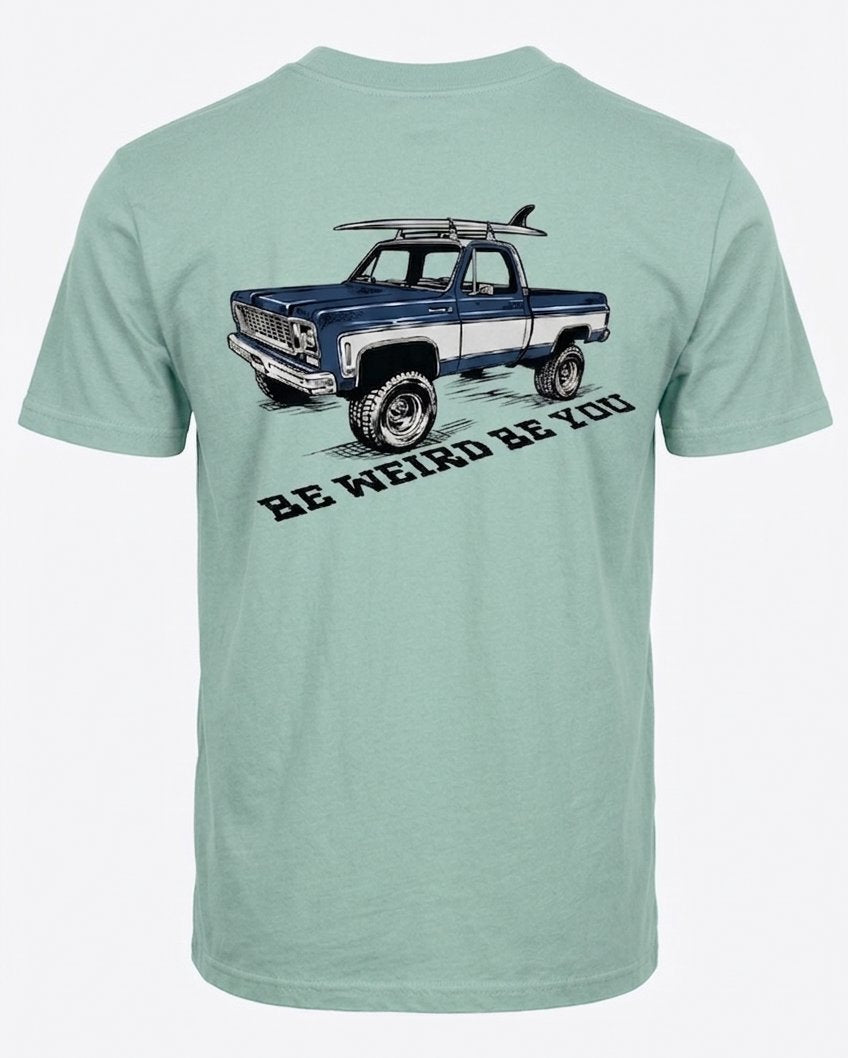 Surf Truck T-shirt Weirdo4Life Sea Foam Green S 