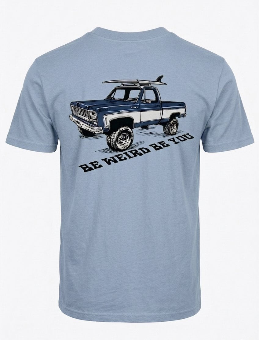 Surf Truck T-shirt Weirdo4Life Dusty Blue S 