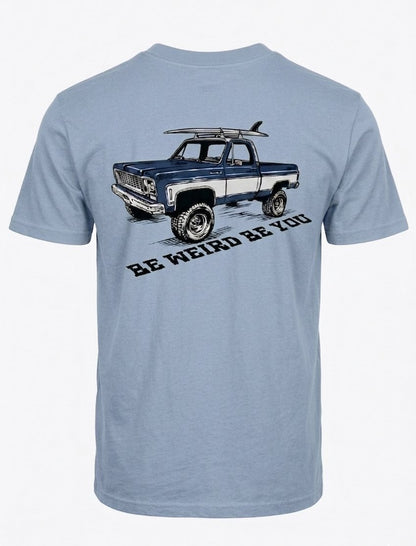 Surf Truck T-shirt Weirdo4Life Dusty Blue S 