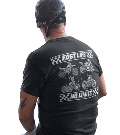 Fast Life - No Limits T-Shirt Weirdo4Life Black S 