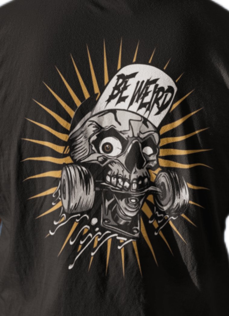 Skateboarding Skull T-shirt T-Shirt Weirdo4Life 