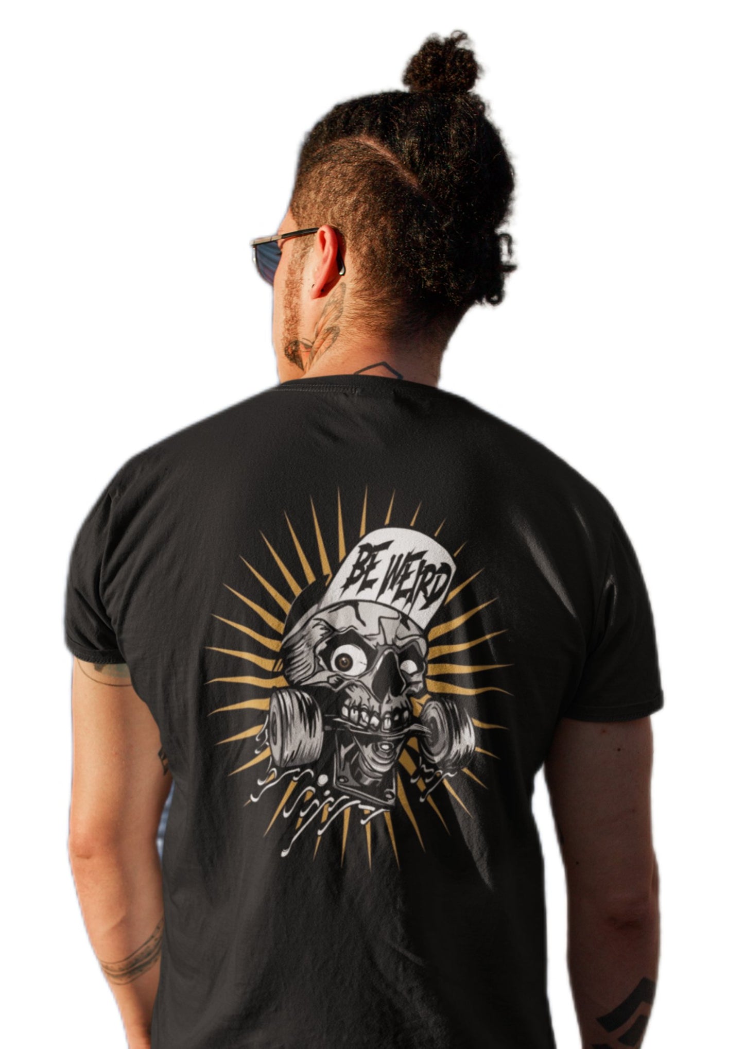 Skateboarding Skull T-shirt T-Shirt Weirdo4Life 