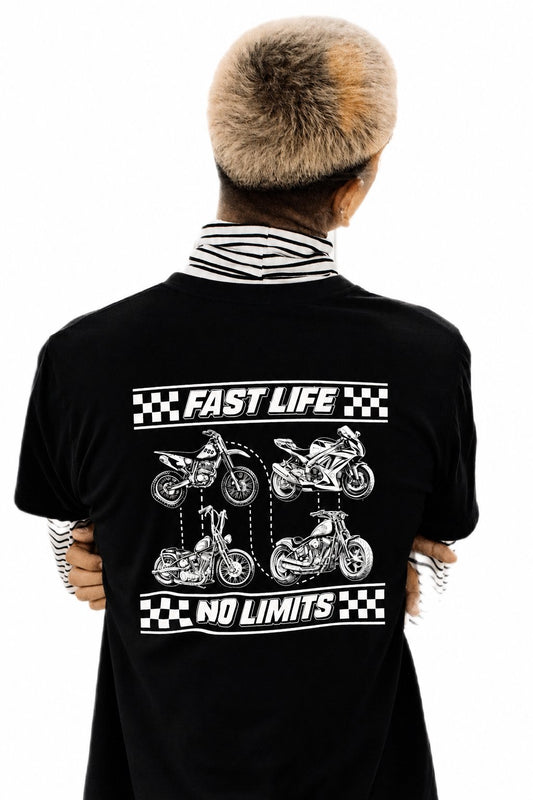 Fast Life, No Limits T-shirt T-Shirt Weirdo4Life 