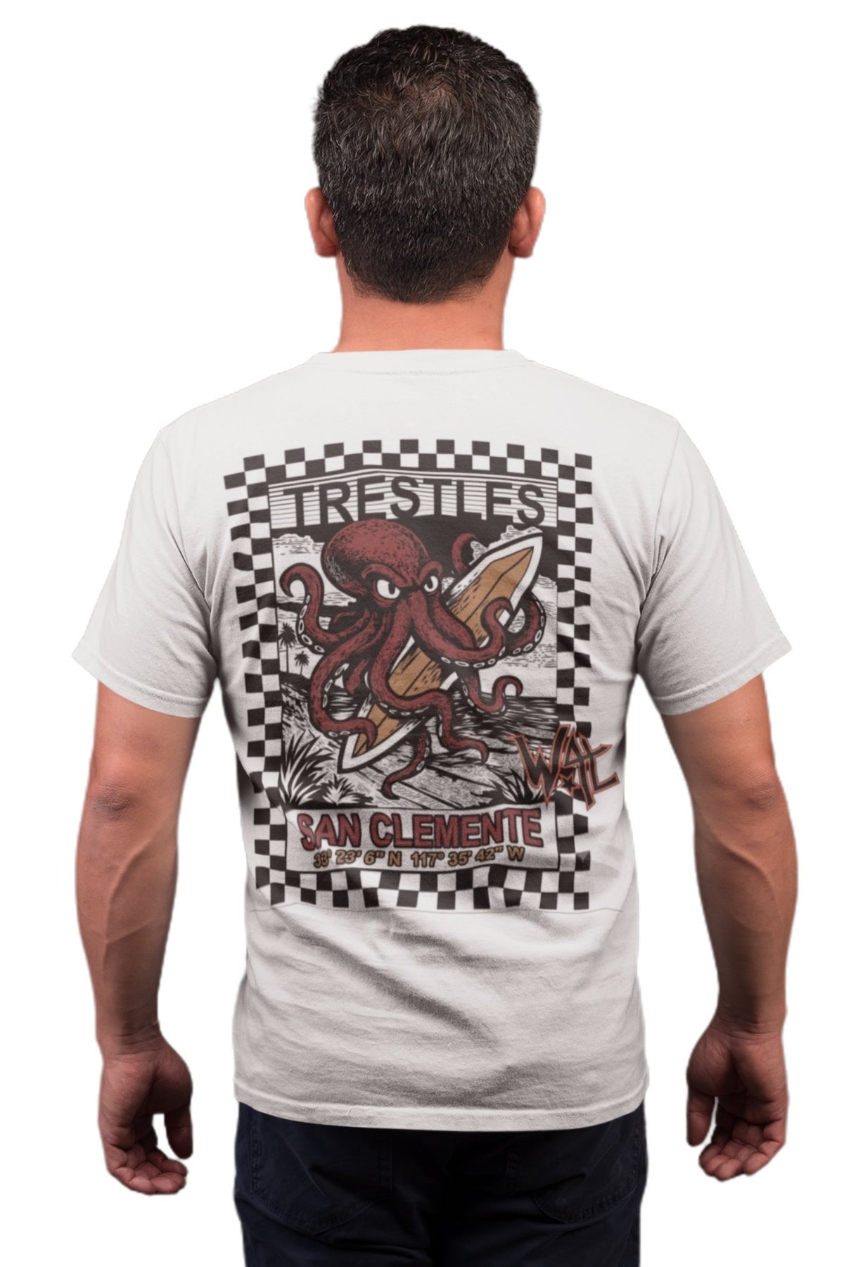 Surfing Kraken Trestles T-shirt Weirdo4Life 