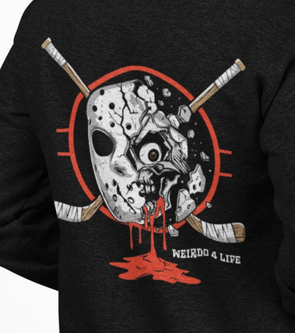 Hockey Skull Hoodie Hoodie Weirdo4Life 