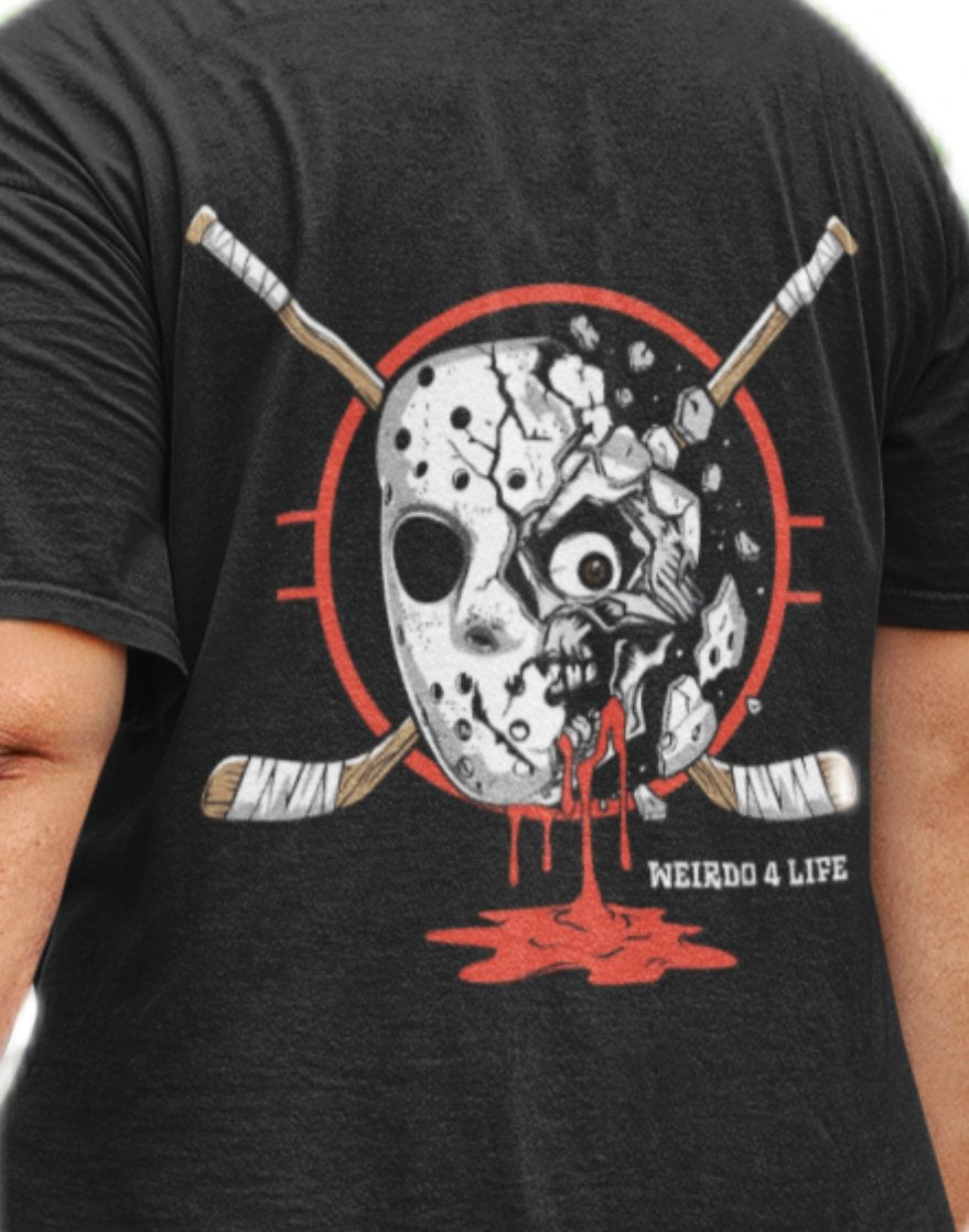 Hockey Skull T-shirt T-Shirt Weirdo4Life 