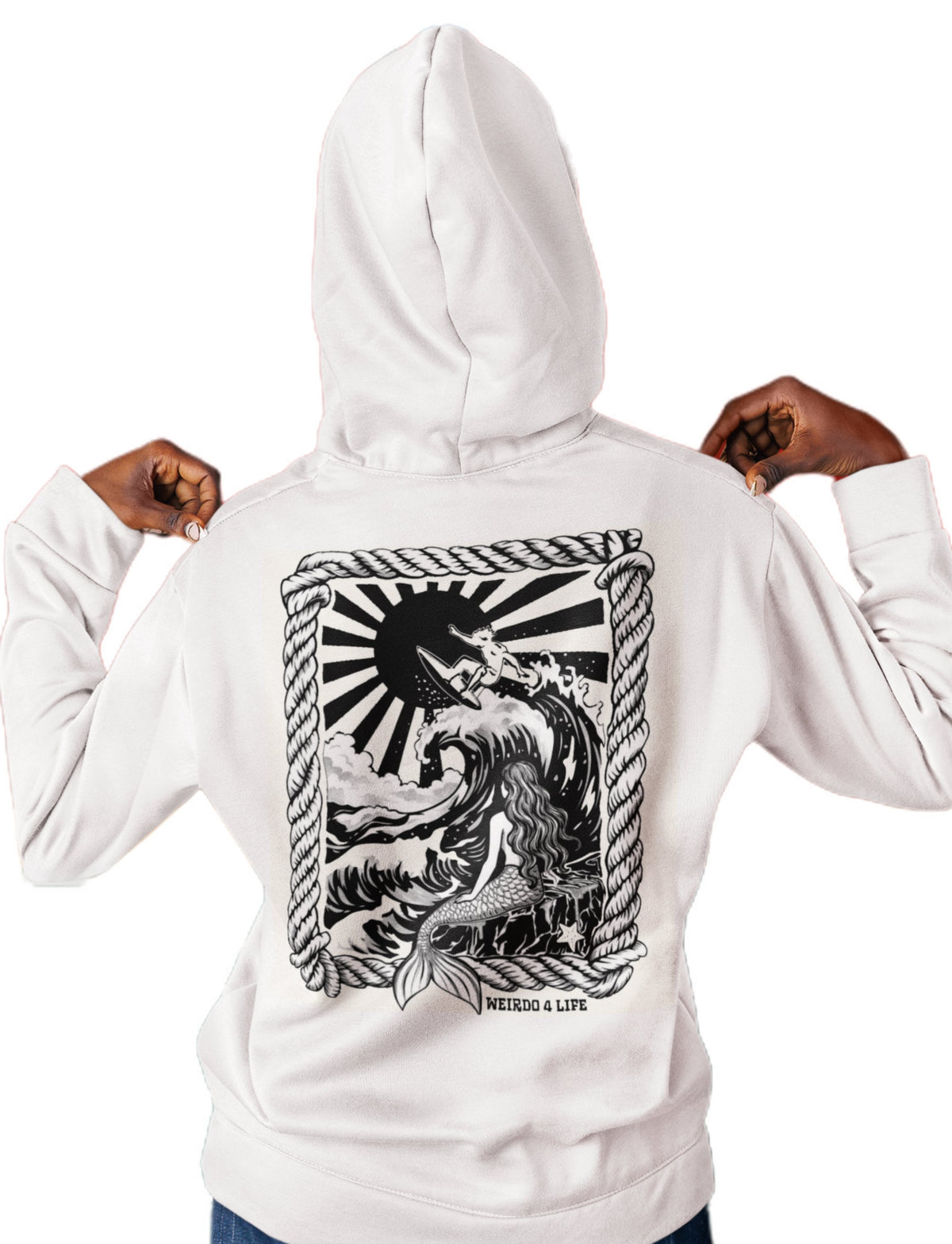 Surfers & Sirens Hoodie Weirdo4Life 