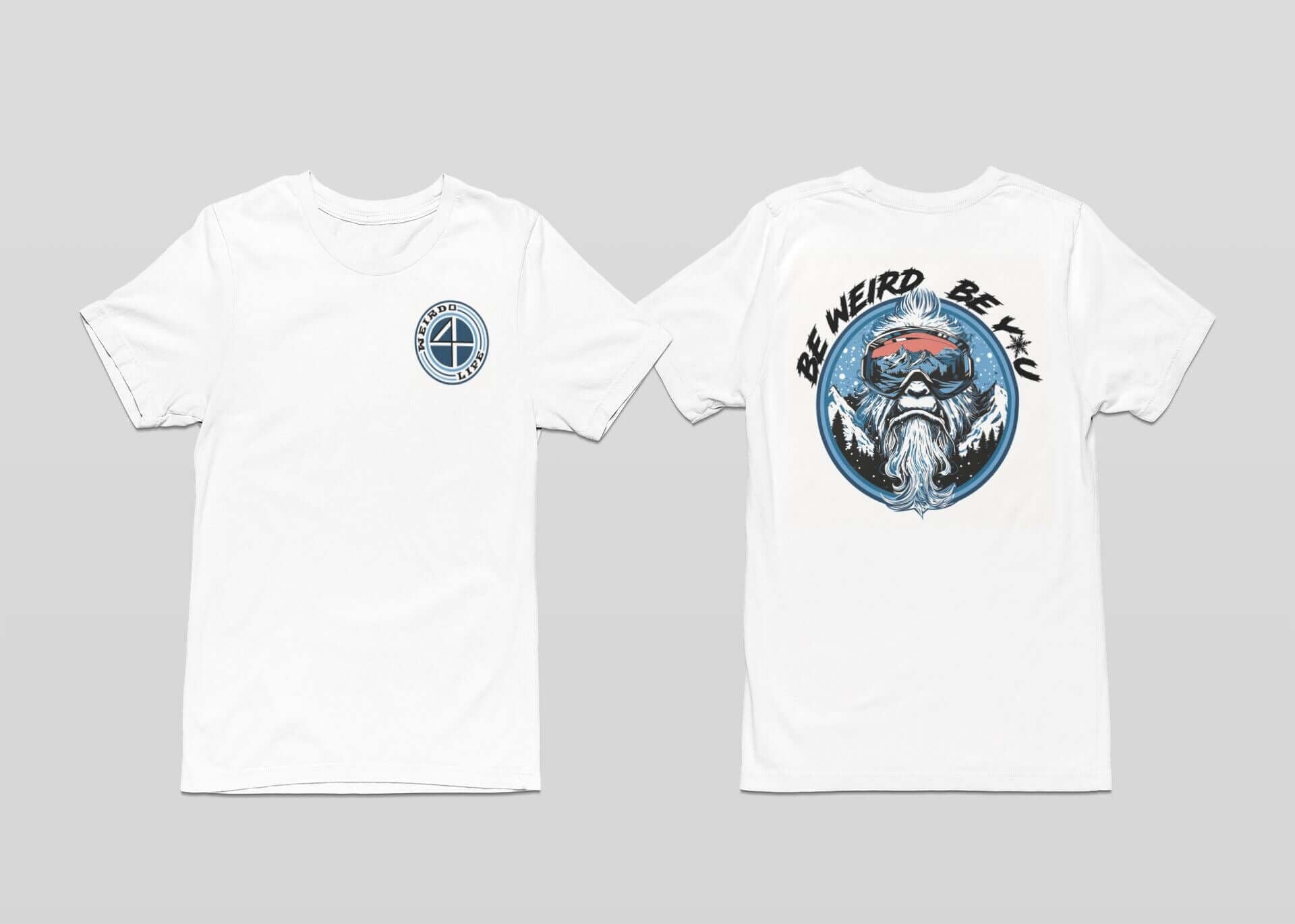 Abominable Snowboarding T-shirt - Weirdo 4 Life T-Shirt Weirdo4Life Small White 