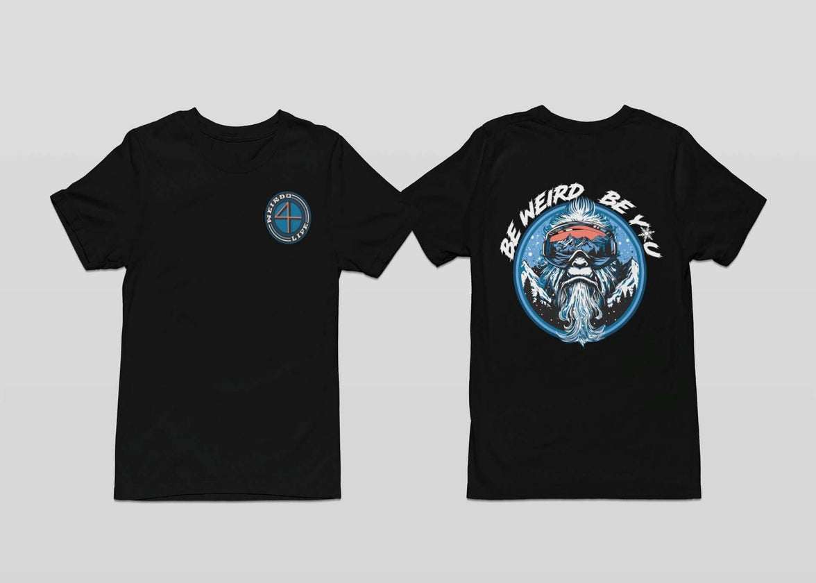 Abominable Snowboarding T-shirt - Weirdo 4 Life T-Shirt Weirdo4Life Small Black 