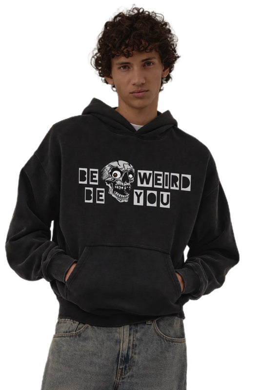 Core - Be Weird Be You Skull Hoodie Hoodie Weirdo4Life 