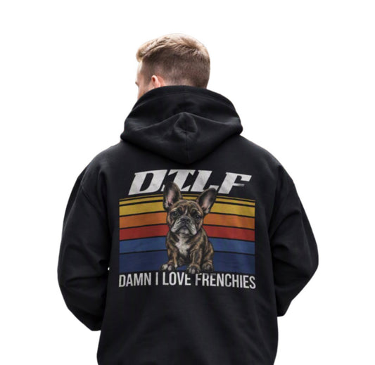 DILF - French Bulldog Hoodie Hoodie Weirdo4Life Black Small 