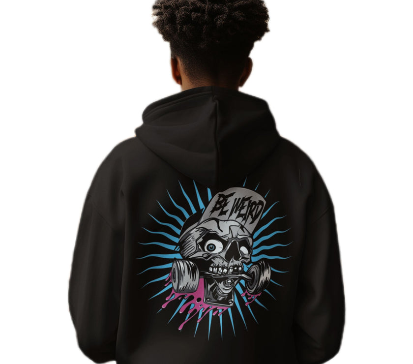 Skateboarding Skull Hoodie Hoodie Weirdo4Life 