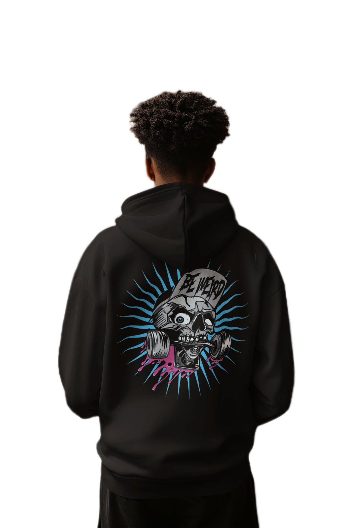 Skateboarding Skull Hoodie