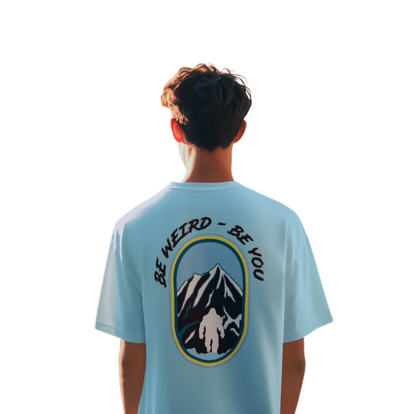 Mountaineering Yeti T-shirt T-Shirt Weirdo4Life Light Blue Small 