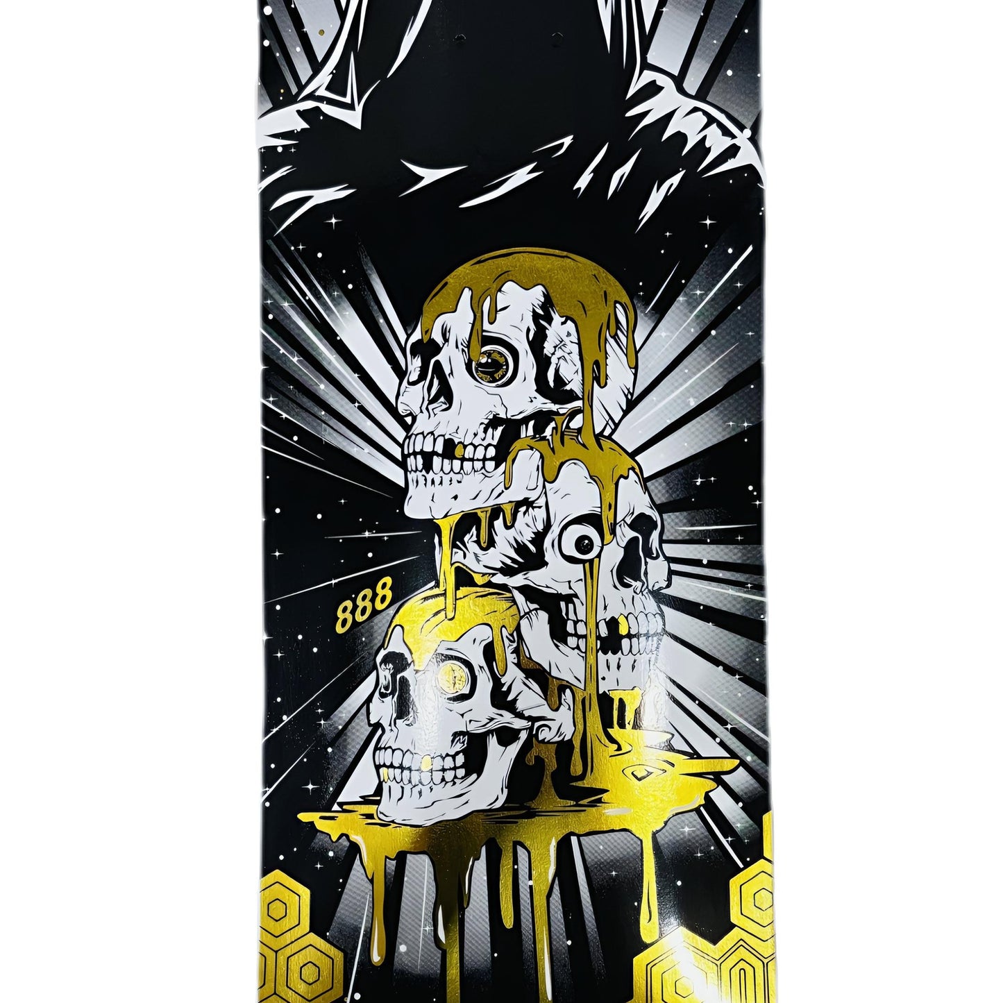 “Grim Skull” Skateboard by 888 Weirdo4Life 