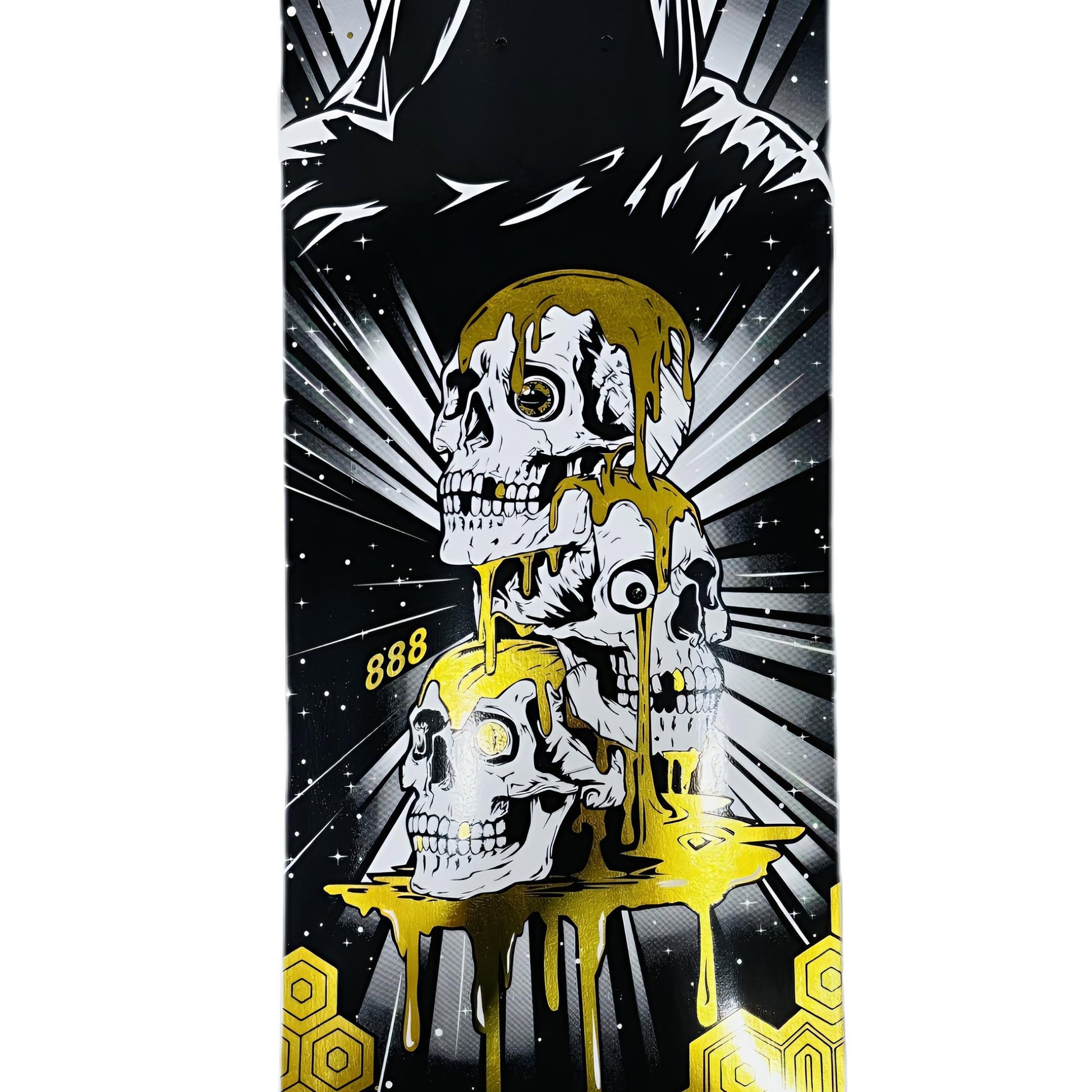 “Grim Skull” Skateboard by 888 Weirdo4Life 