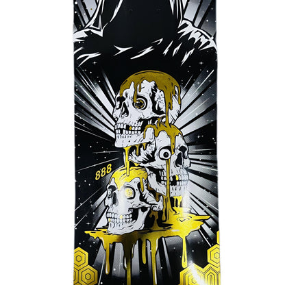 “Grim Skull” Skateboard by 888 Weirdo4Life 
