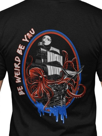 Kraken and the Pirates T-shirt T-Shirt Weirdo4Life 