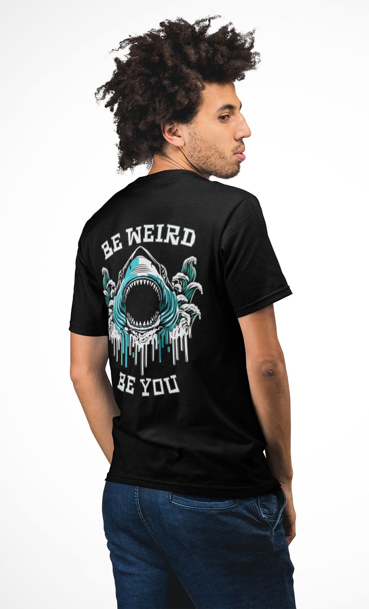 Great White Shark - Surfing - T-shirt T-Shirt Weirdo4Life Black S 