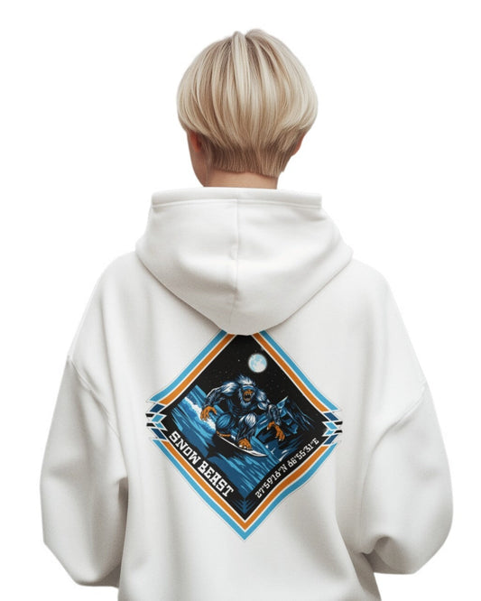 Everest Snowboarding Yeti Hoodie Hoodie Weirdo4Life White S 