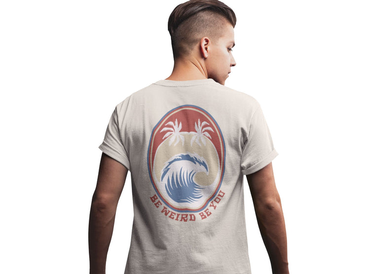Nazaré Big Wave Surfing T-shirt T-Shirt Weirdo4Life Small Natural 