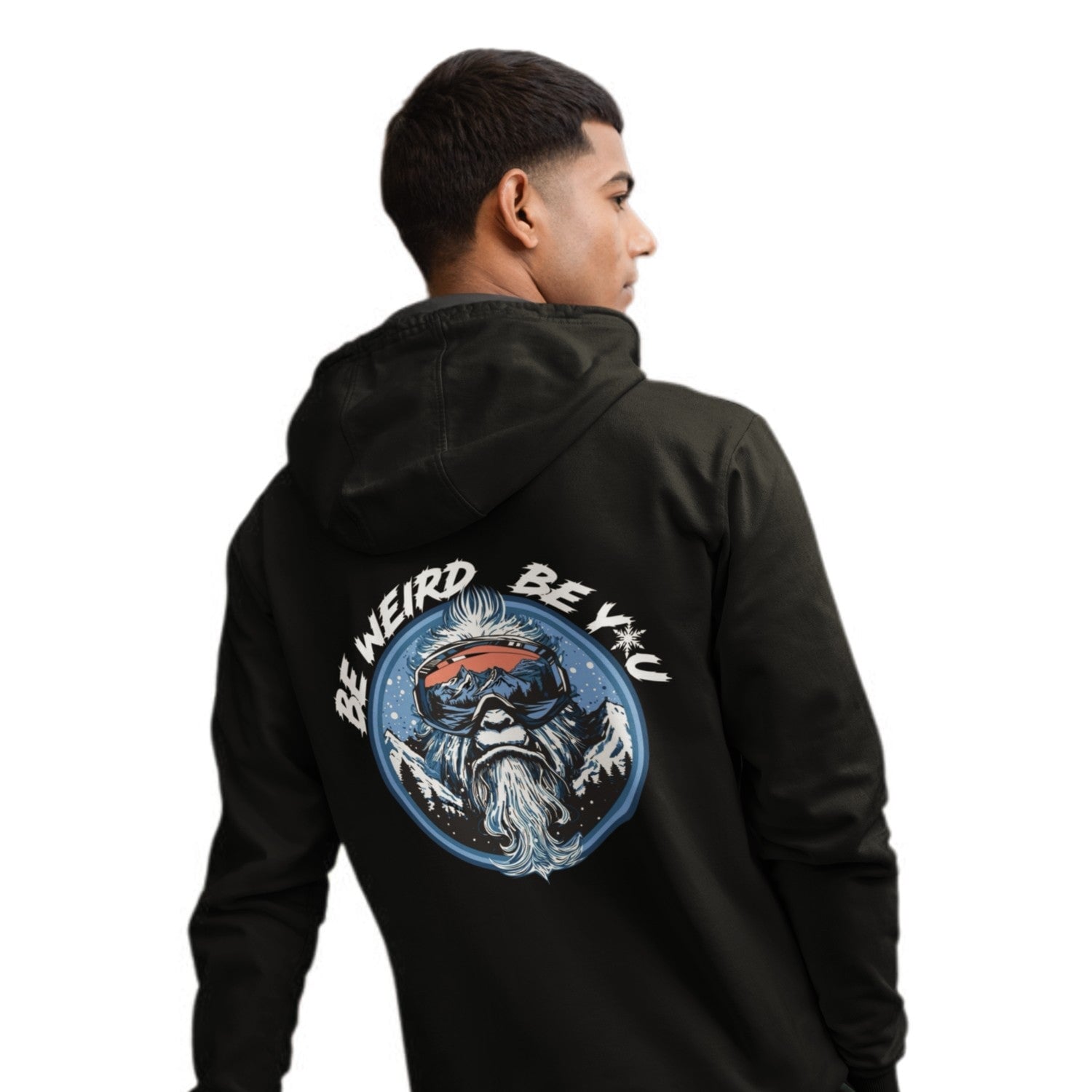 Abominable Snowman Snowboarding Hoodie Hoodie Weirdo4Life 